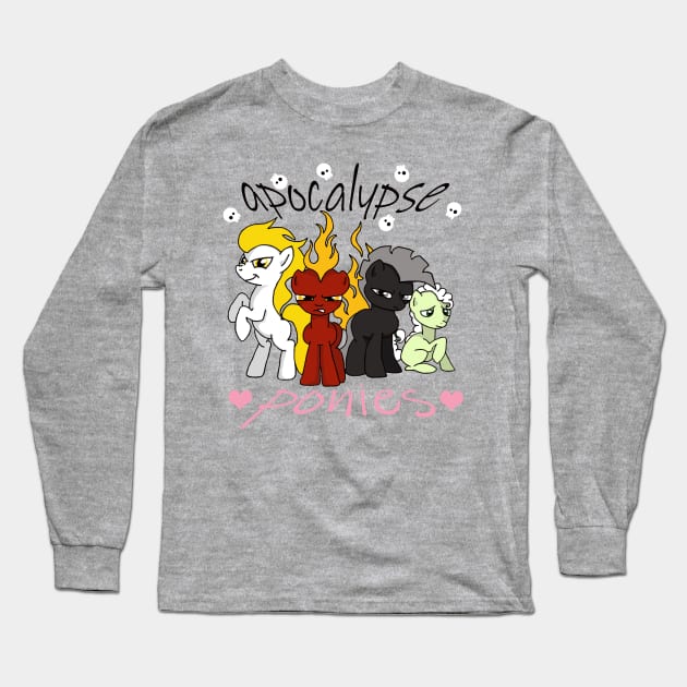 4 Ponies Long Sleeve T-Shirt by CassiTees